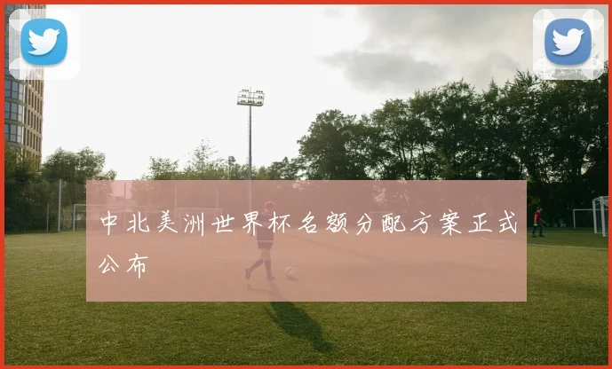 中北美洲世界杯名额分配方案正式公布