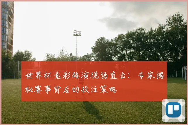 世界杯竞彩路演现场直击：专家揭秘赛事背后的投注策略